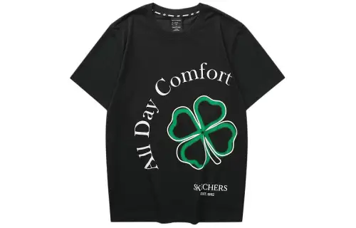 Skechers Colorful T Shirt Unisex Carbon Black