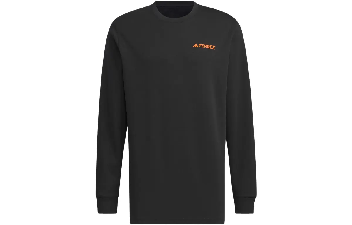 Adidas T-Shirts Men's Black Crew Neck Moderate Straight Fit