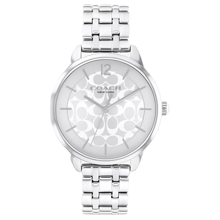 Женские часы COACH Stainless Steel 34mm (белые)