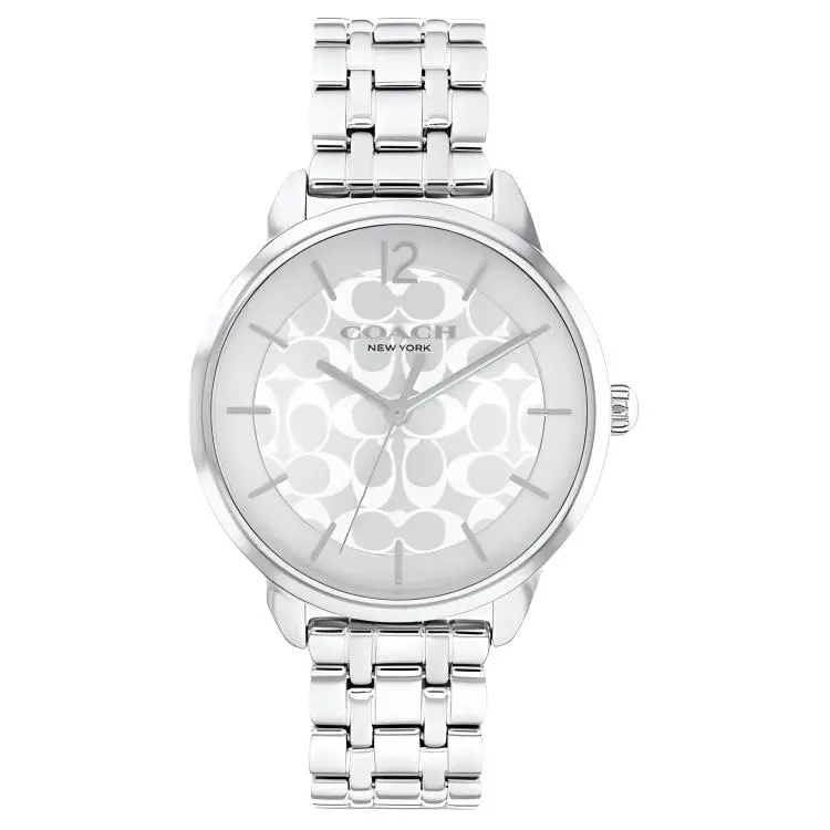 COACH Wrist Watches Quartz Movement Stainless Steel Strap 34mm White Dial Women's Watch