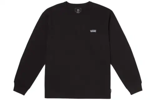 Vans T Shirts Men's Black Crew Neck Moderate Straight Fit