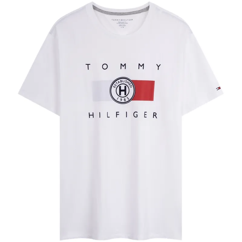 Tommy Hilfiger T-Shirts Men's Crew Neck Moderate