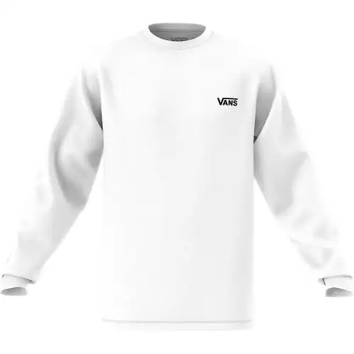 Vans T Shirts Men's White Crew Neck Moderate Straight Fit