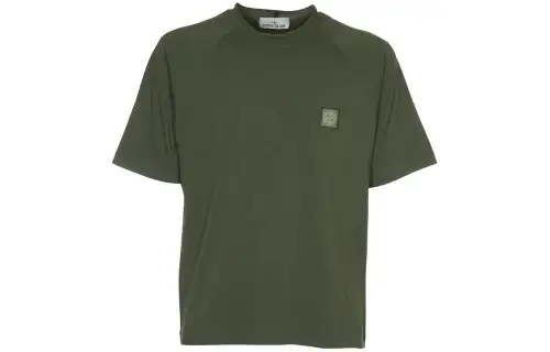STONE ISLAND Logo Patch Crewneck T-Shirt