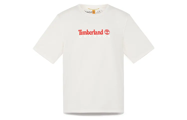 Timberland T Shirt Men's Vintage White