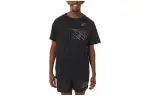 ASICS Track & Field Wear T Shirts Men's Black Crew Neck Moderate Straight Fit