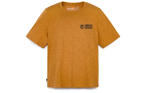 Timberland T Shirts Men's Wheat Crew Neck Moderate Straight Fit