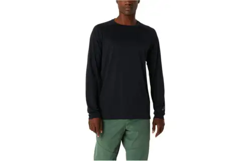ASICS T Shirts Men's Black Crew Neck Moderate Other