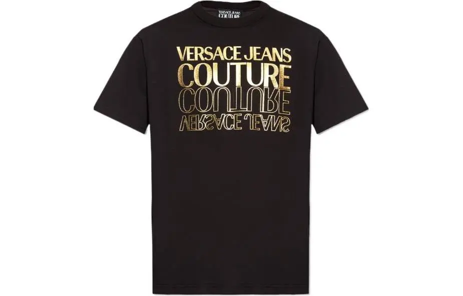 VERSACE JEANS Logo Printed Crewneck T-Shirt