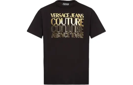 VERSACE JEANS Logo Printed Crewneck T-Shirt
