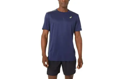 Asics Lite Show Mesh Short Sleeve Top T Shirt Men's Blue