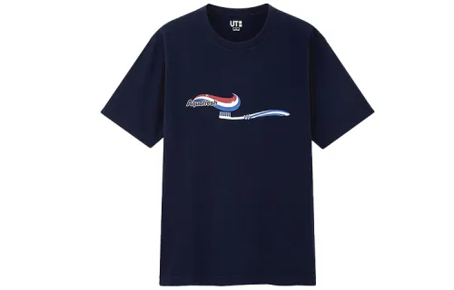 UNIQLO T Shirt Unisex Marine Blue