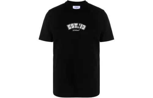 OFF-WHITE Logic cotton T-shirt