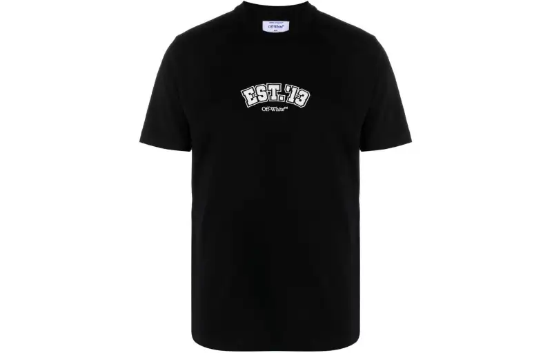 OFF-WHITE Logic cotton T-shirt