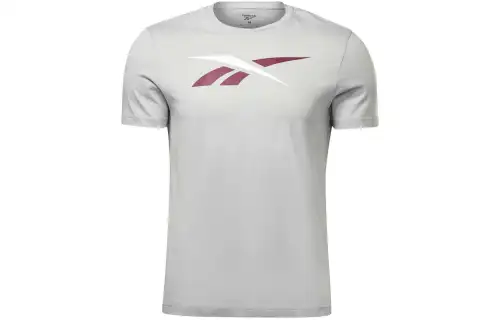 Reebok T Shirts Unisex Gray Crew Neck Moderate Straight Fit