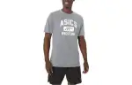 ASICS T Shirts Unisex Gray Crew Neck Moderate Other