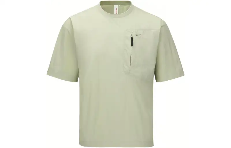 Reebok T Shirts Men's Green Crew Neck Moderate Straight Fit