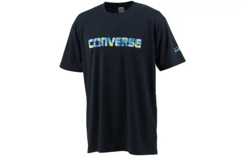 Converse T Shirts Unisex Black Crew Neck Moderate Straight Fit