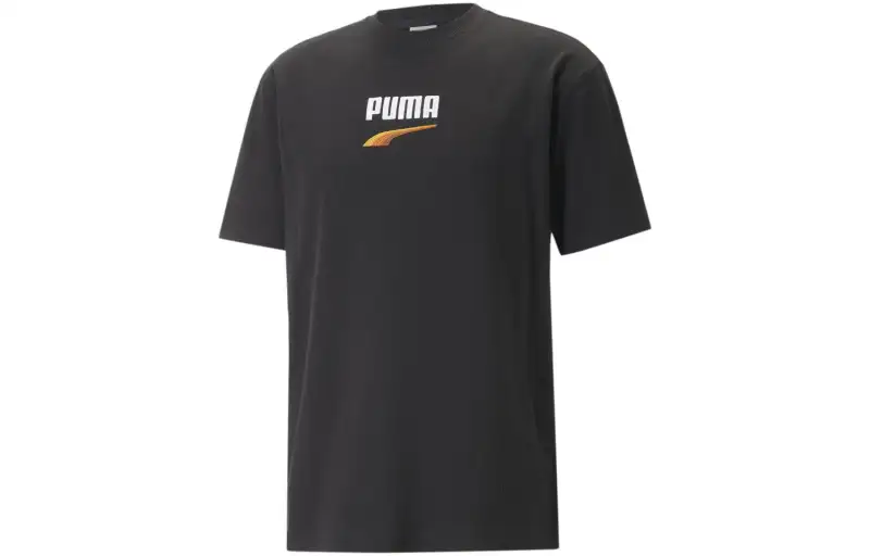 PUMA Downtown Logo Tee T Shirt Men's Black
