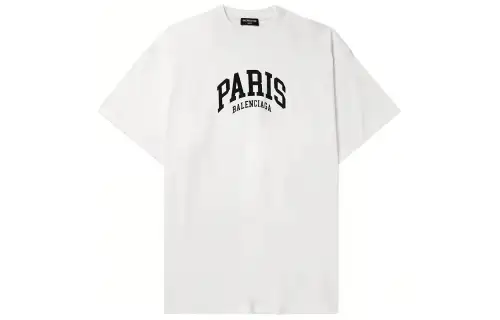 Balenciaga T Shirt, Loose Fit Men's White