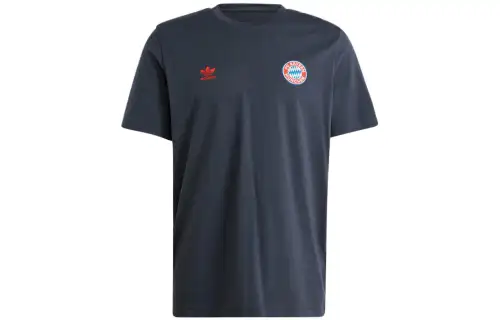 Adidas Originals T Shirts Men's Gray Crew Neck Moderate Straight Fit
