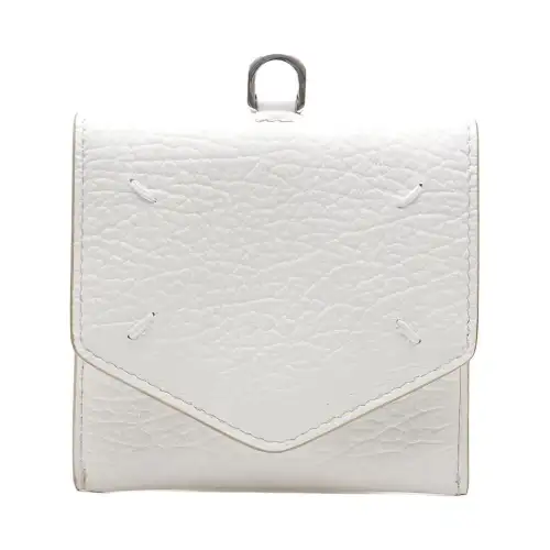 Maison Margiela Calfskin Card Holder Women's White