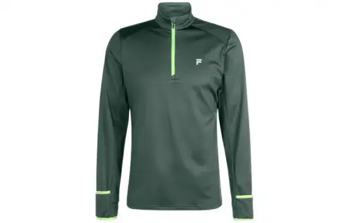 FILA T Shirts Men's Green Stand Collar Moderate Other