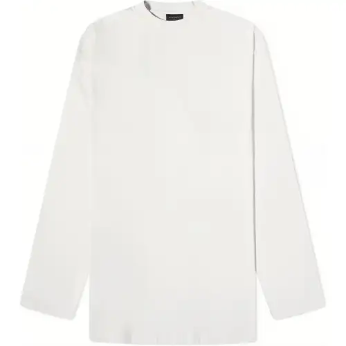 Balenciaga T Shirts Men's White Crew Neck Moderate Straight Fit
