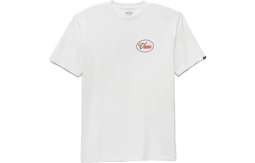 Vans T Shirts Unisex White Crew Neck Moderate Straight Fit