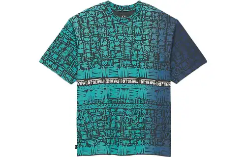 Vans T Shirts Unisex Green Crew Neck Moderate Straight Fit