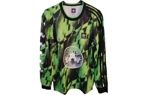 Adidas Originals T Shirts Men's Green Crew Neck Moderate Straight Fit