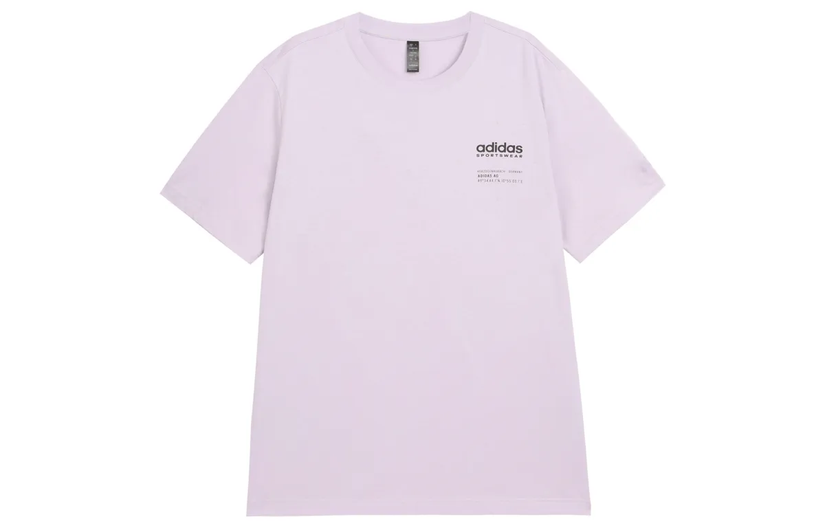 Adidas Small Linear Logo T-Shirt Asia Sizing Purple