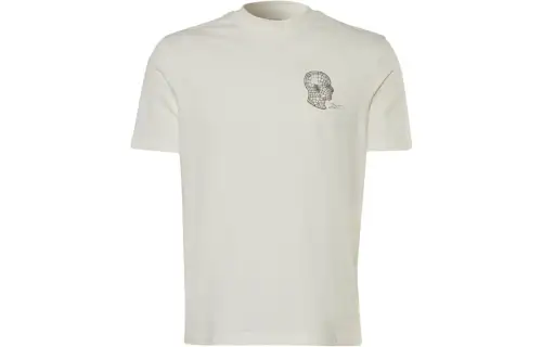 Reebok GS REEBOK DATA FITNESS T Shirt Unisex White Gray