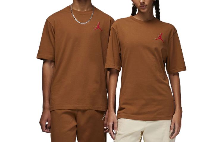 Jordan Essentials Holiday T Shirt Unisex Brown