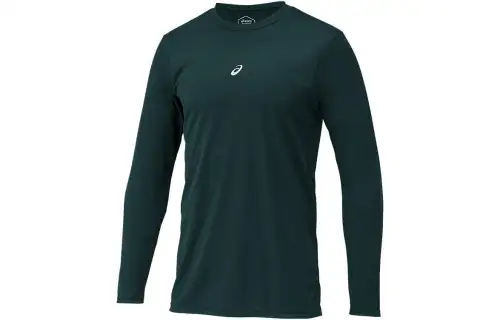 ASICS Neolivive T Shirts Men's Green Crew Neck Moderate Straight Fit