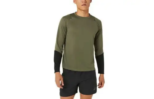 Asics T Shirt Men's Olive Green