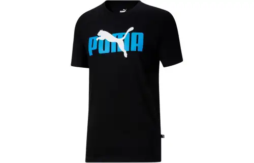 PUMA Cat Overlap Men's Tee T Shirt Men's Black