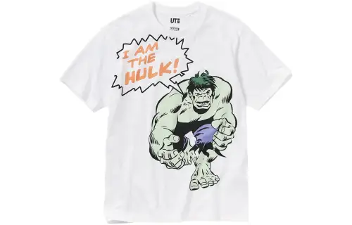 UNIQLO T Shirts Unisex White Crew Neck Moderate