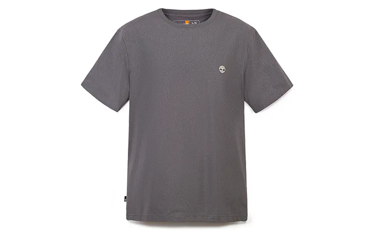 Timberland T-Shirts Men's Gray Crew Neck Thin Straight Fit