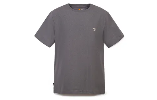 Timberland T Shirts Men's Gray Crew Neck Moderate Straight Fit