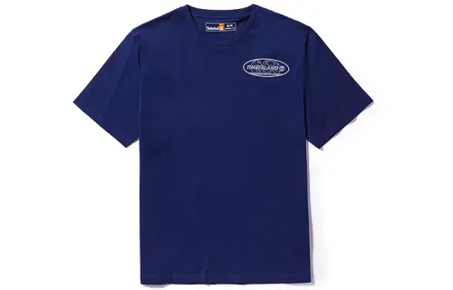 Timberland T Shirt Unisex Sea Blue Canvas