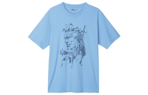 UNIQLO x Metal Gear UNIQLO X Metal Gear T Shirt Unisex Blue