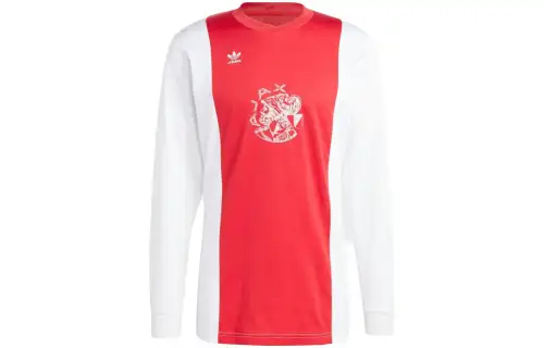 Adidas Originals AMSTERDAM OG T Shirts Men's Red Crew Neck Moderate Straight Fit