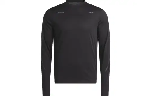 Reebok T Shirts Men's Black Crew Neck Moderate Straight Fit