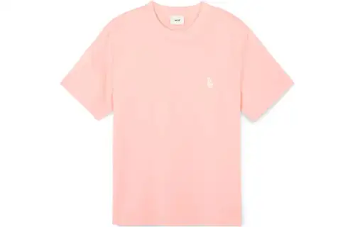 MLB T Shirts Unisex Coral Powder Color Crew Neck Moderate