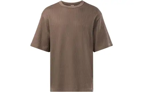 Reebok Classic Ribbed T Shirt Unisex Gray Cement
