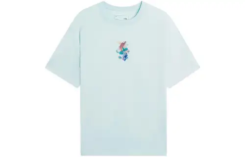 Li Ning Sports Life Collection T Shirt Men's Light Blue Bowl