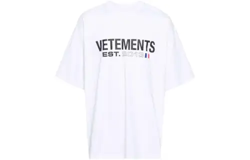 Vetements Logo Printed Crewneck T Shirt