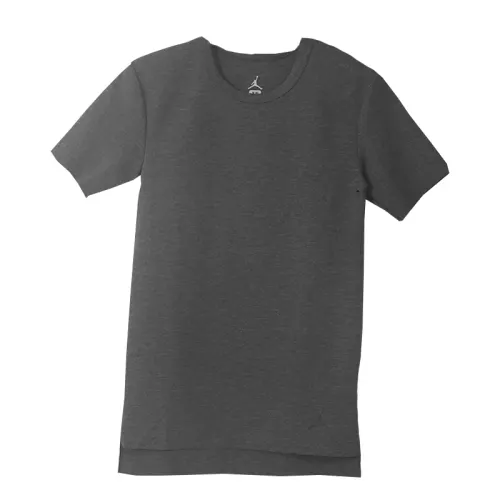 Jordan T Shirts Men's Gray Crew Neck Moderate Straight Fit