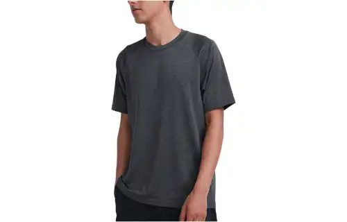 UNIQLO T Shirts Men's Dark Gray Crew Neck Moderate Other